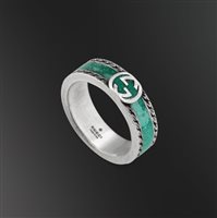 Anello Gucci Donna Interlocking G in Argento YBC645573001013 - YBC645573001013